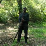 Sterling K Brown as Xavier Collins outside the bunker in Paradise Season 2