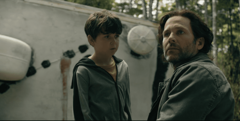 Ethan and Jim in FROM Season 4 Episode 2 as Jim tells Ethan to find the Lake of Tears