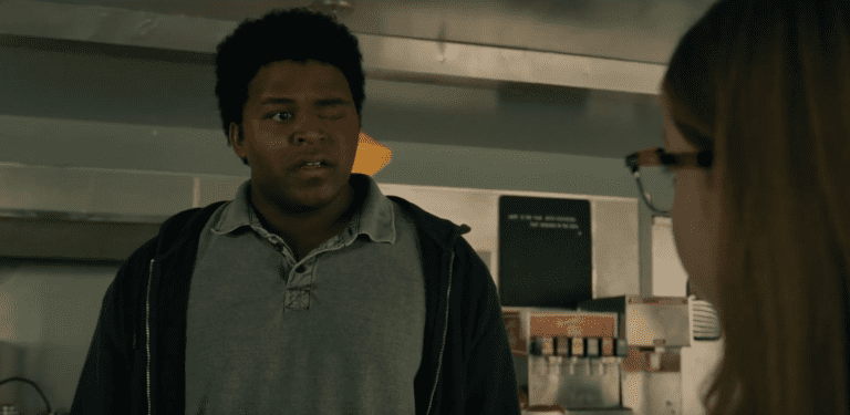 Elgin confronts Sophia inside the diner after finding an old photo in FROM Season 4 Episode 9.
