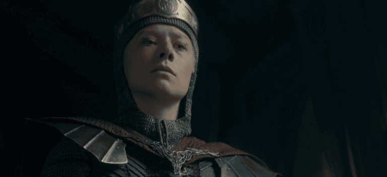 Rhaenyra Targaryen wearing armor in the House of the Dragon Season 3 finale