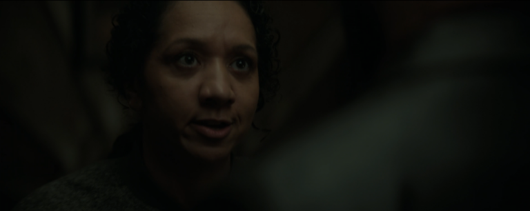 Camille confronts Robert Sims in Silo Season 3 Episode 7