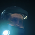 Kennedy wearing his helmet near Silo 17 in Silo Season 3 Episode 7.
