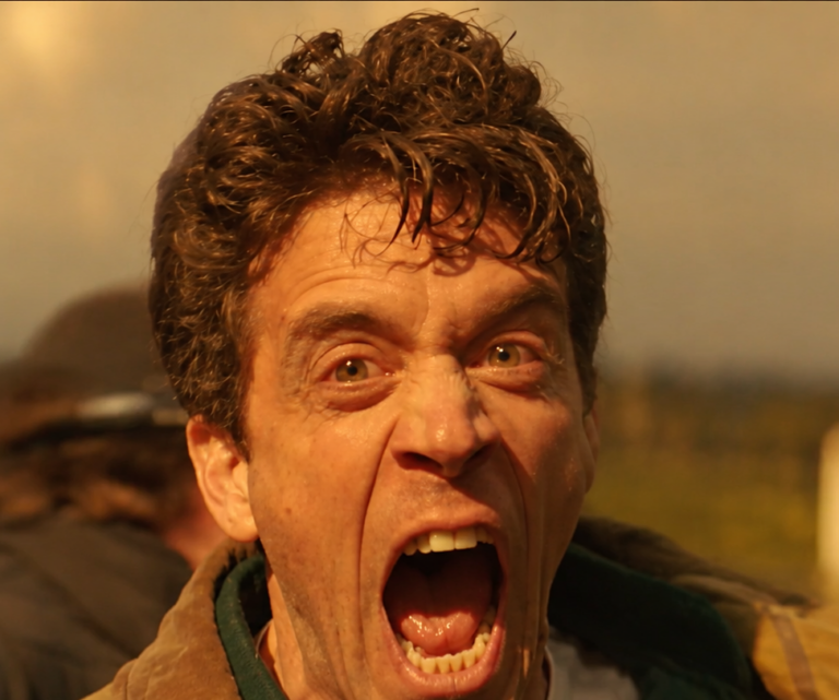 Daniel screams during the explosion in Silo Season 3 Episode 10
