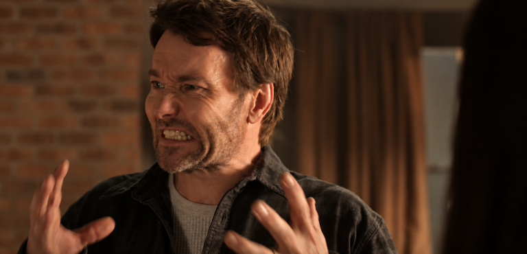 Jason reacts in shock after realizing the Box has reappeared in Dark Matter Season 2 Episode 3.