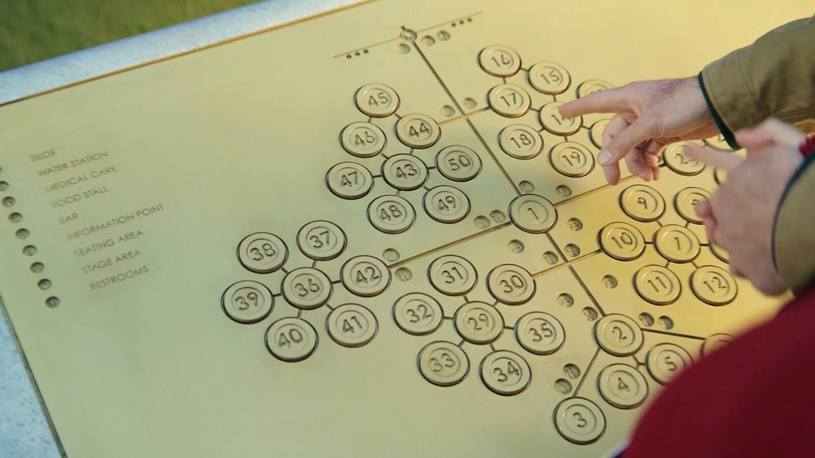 The official directory displays all 50 silos in Silo Season 3 Episode 9